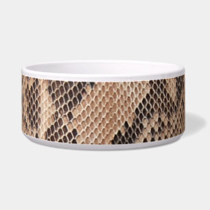 Braune Snakeskin Napf
