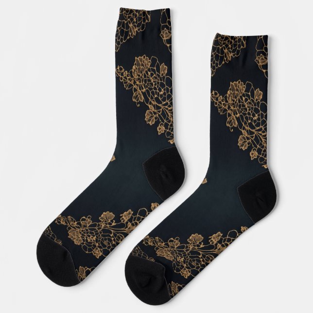 Braune Socken (Linkes Detail)