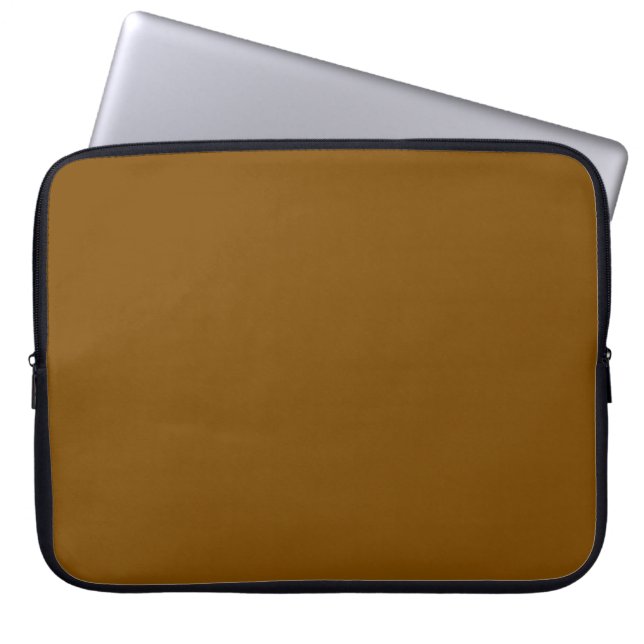 Braune Solid Color Laptopschutzhülle (Vorderseite)