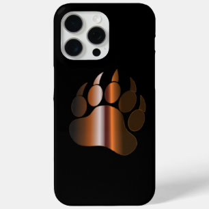 BRAUNE STAHL-BÄRENPFAOTE AUF SCHWARZ Case-Mate iPh iPhone Hülle