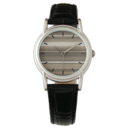 Braune Streifen Armbanduhr