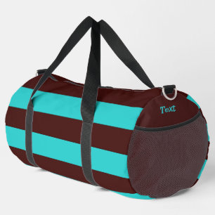 Braune Streifen Duffle Bag