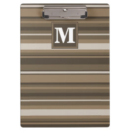 Braune Streifen Klemmbrett