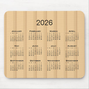 Braune Streifen Mousepad