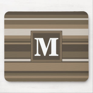 Braune Streifen Mousepad