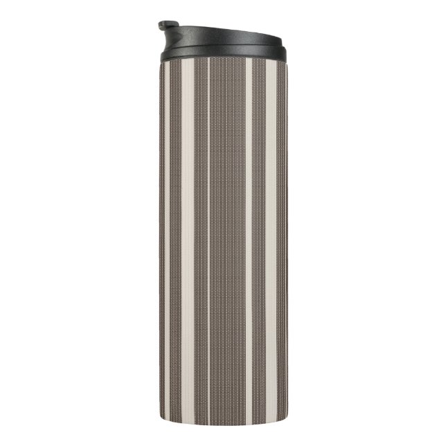 Braune Streifen Thermosbecher (Nach rechts gedreht)