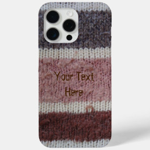 braune Stripteppiche Vintages Design iPhone 15 Pro Max Hülle