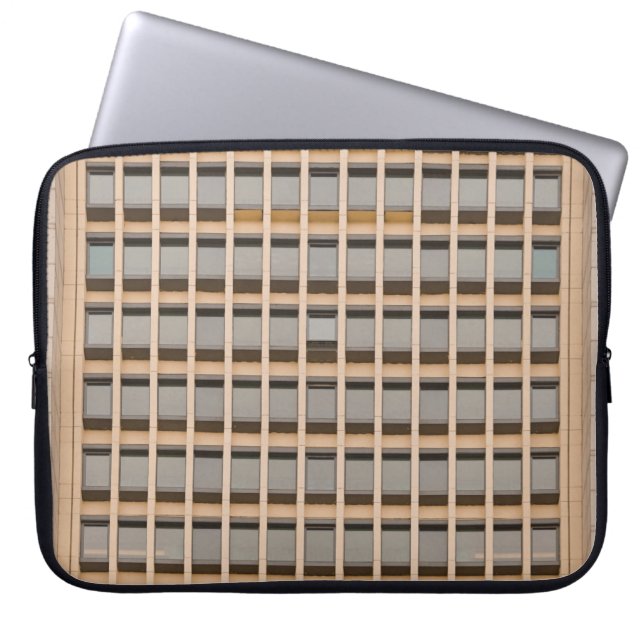 Braune Tapete Laptopschutzhülle (Vorderseite)