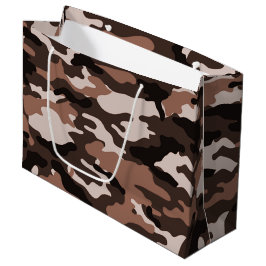 Braune Tarnung Große Geschenktasche Große Geschenktüte
