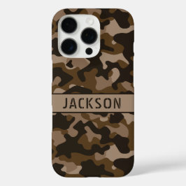 Braune Tarnung Personalisiert iPhone 16 Pro Hülle