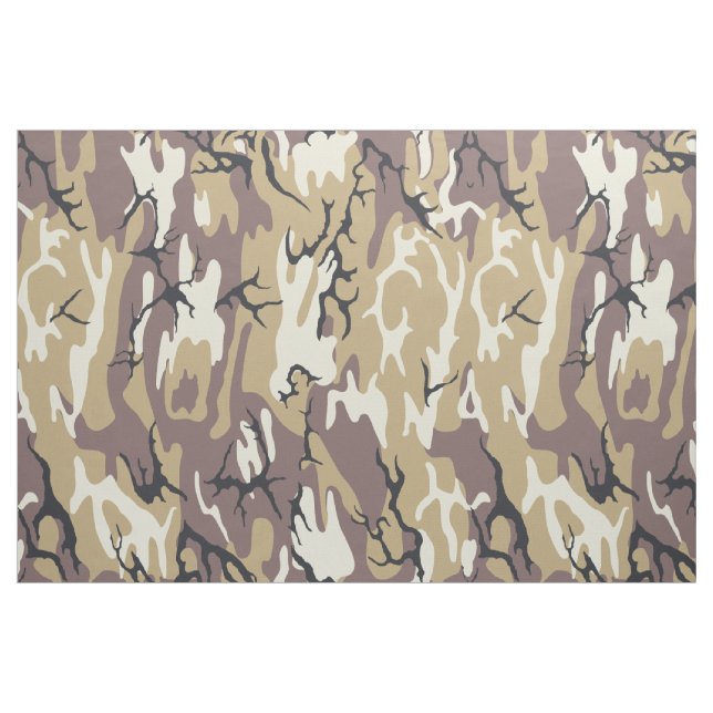 Braune Tarnung Stoff (Fat Quarter (45,7 x 55,9 cm))