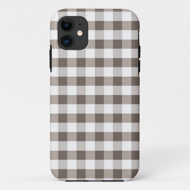 Braune Tischdecke Muster Case-Mate iPhone Hülle (Rückseite)