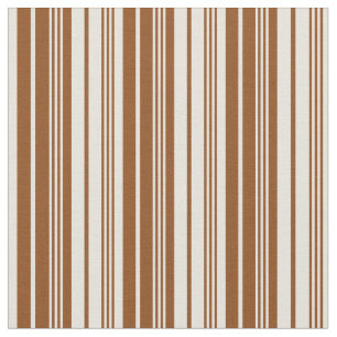 Braune und beige farbige Linien Stoff