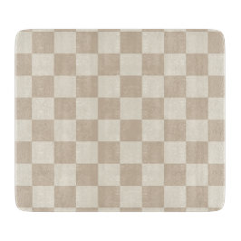 Braune und beige Karton Schneidebrett