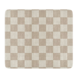 Braune und beige Karton Schneidebrett