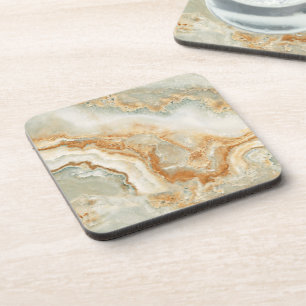 Braune und beige Steinstruktur Getränkeuntersetzer