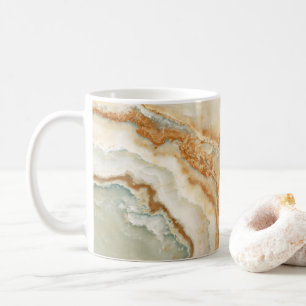 Braune und beige Steinstruktur Kaffeetasse