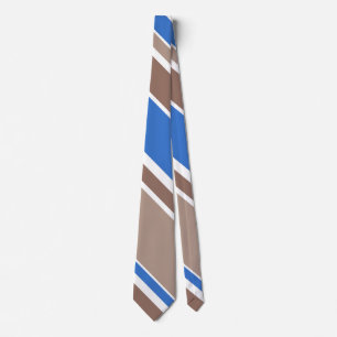 Braune und blaue Streifen Krawatte
