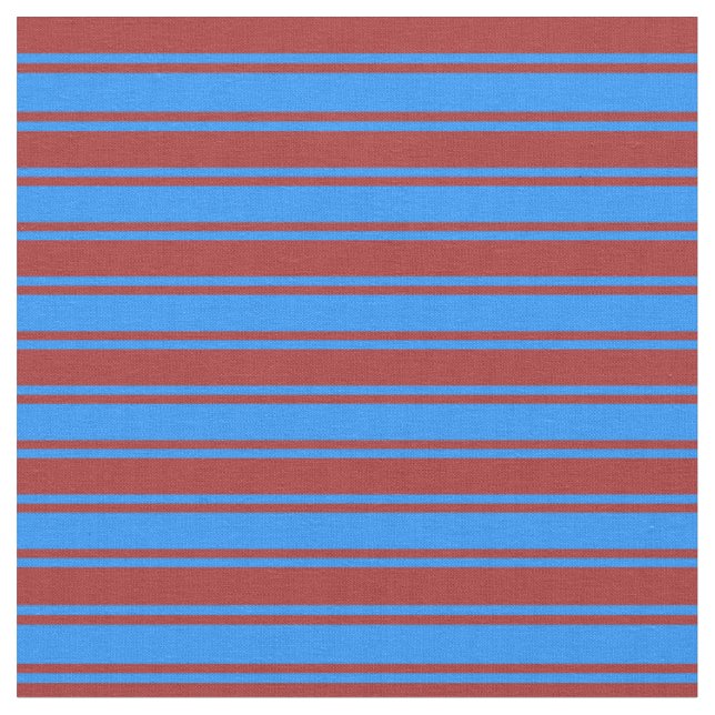 Braune und blaue Streifen Stoff (Nahaufnahme)