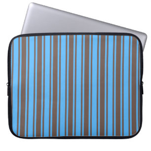 Braune und blaue Süßigkeiten Laptopschutzhülle
