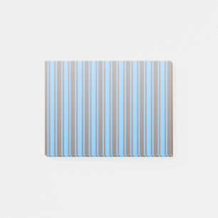 Braune und blaue Süßigkeiten Post-it Klebezettel