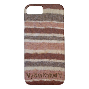 braune und cremefarbene Retro Stripes Spaß Case-Mate iPhone Hülle