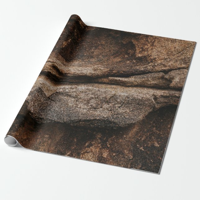 Braune und graue Felsformation Geschenkpapier (Ungerollt)