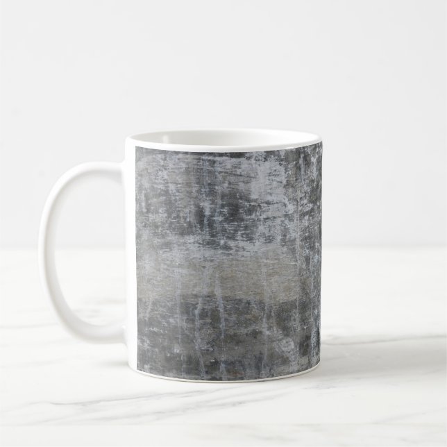 Braune und graue Tafel Kaffeetasse (Links)
