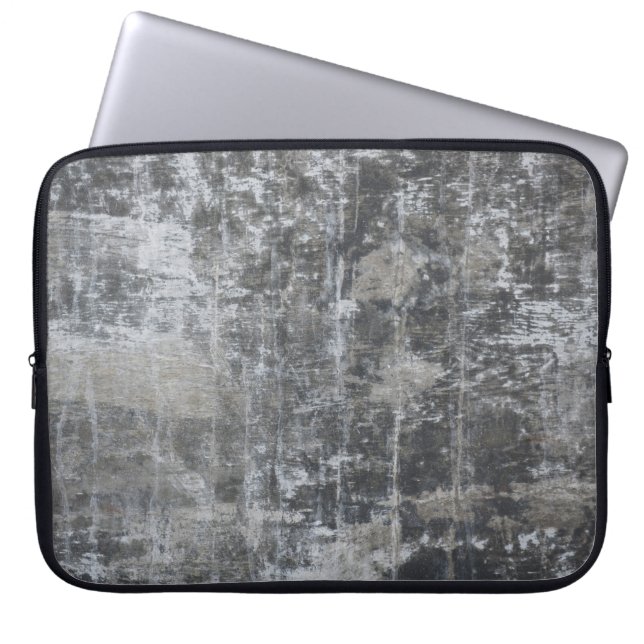 Braune und graue Tafel Laptopschutzhülle (Vorderseite)