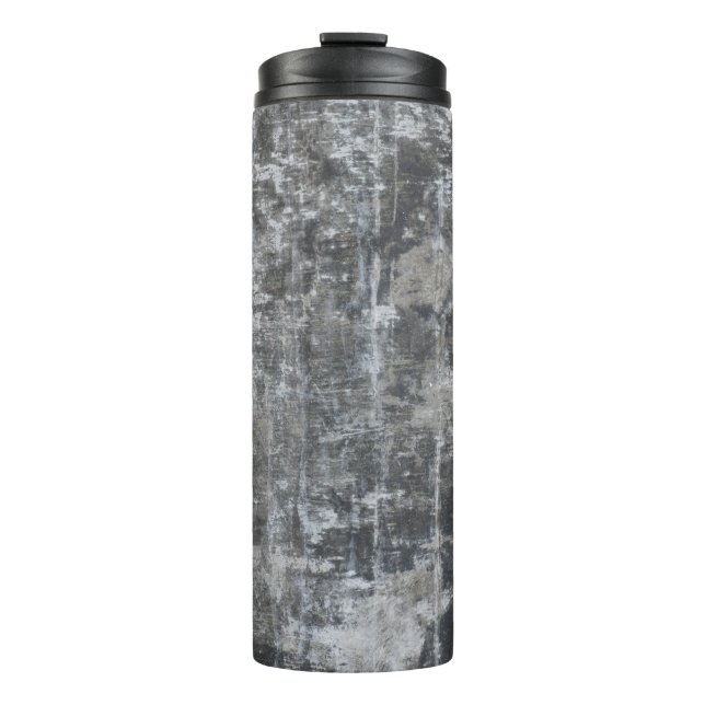 Braune und graue Tafel Thermosbecher (Vorderseite)