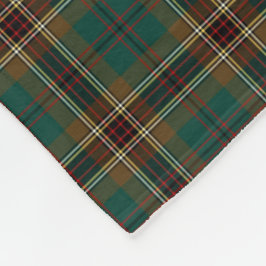 Braune und grüne Karierte Murphy Tartan Fleecedecke