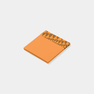 Braune und orangefarbene Schuppen Post-it Klebezettel