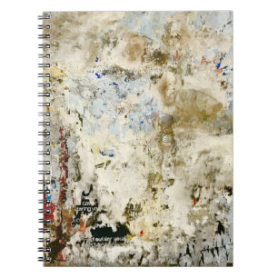 Braune und rote Tapete Notizblock