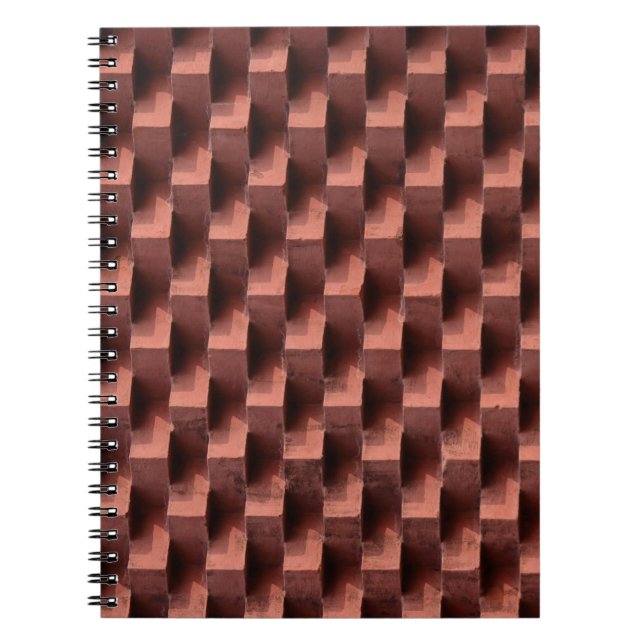 Braune und schwarze Holzpappe Notizblock (Vorderseite)
