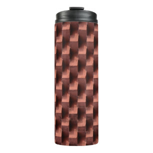 Braune und schwarze Holzpappe Thermosbecher