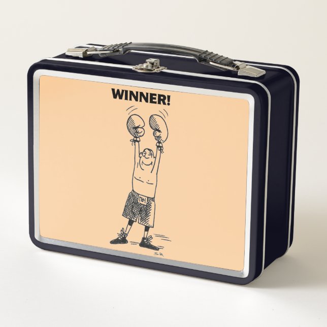 Bräune und schwarze Lunchbox (Vorderseite)