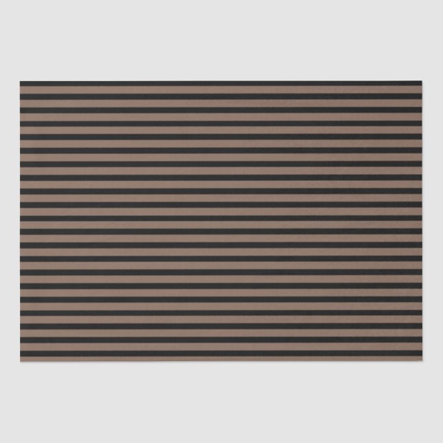 Braune und schwarze Streifen Seidenpapier (Vorderseite)