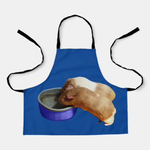Braune und weiße Guinea Schweine, Kinder Schürze V