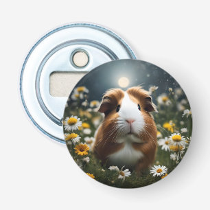 Braune und weiße Guinea Schweinemond und Milchprod Flaschenöffner
