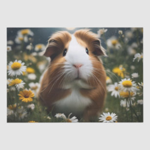 Braune und weiße Guinea Schweinemond und Milchprod Seidenpapier
