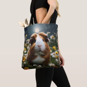 Braune und weiße Guinea Schweinemond und Milchprod Tasche