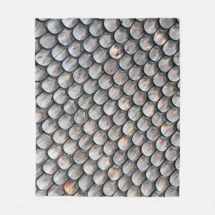 Braune und weiße Keramik Fleecedecke