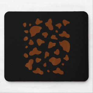 Braune und weiße Kuh-Muster Druckkostüm H Mousepad