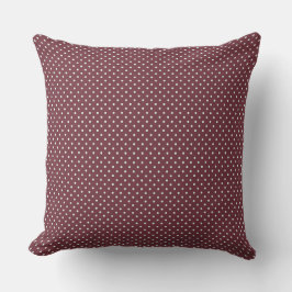 Braune und weiße Polka-Dosen-Kissen Kissen