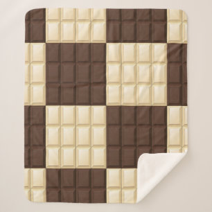 Braune und weiße Schokolade Sherpadecke