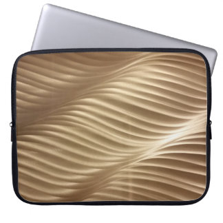 Braune und weiße Streifen Laptopschutzhülle