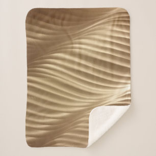 Braune und weiße Streifen Sherpadecke