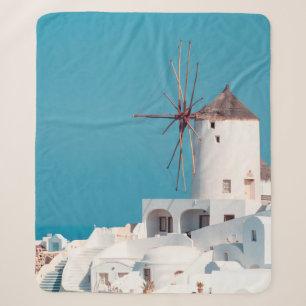 Braune und weiße Windmühle Sherpadecke