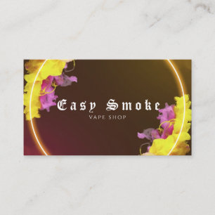 Braune Vape-Shop Visitenkarte