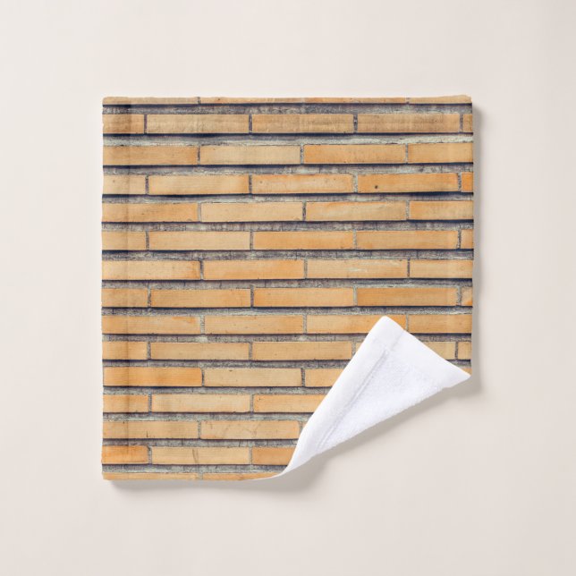 Braune Wandverkleidung Waschlappen (Waschlappen)